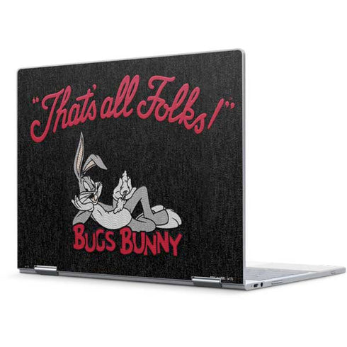Looney Tunes Bugs Bunny Thats All Folks Pixelbook Skin